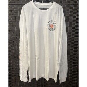 Barbell Apparel The Monogram Long Sleeve Soft Unisex White Size 2XL